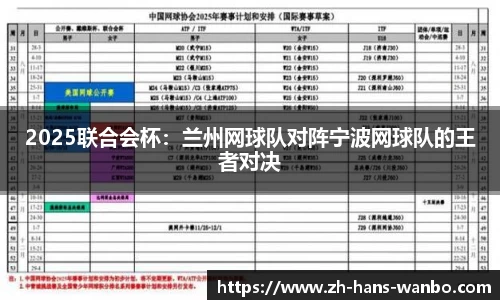 2025联合会杯：兰州网球队对阵宁波网球队的王者对决